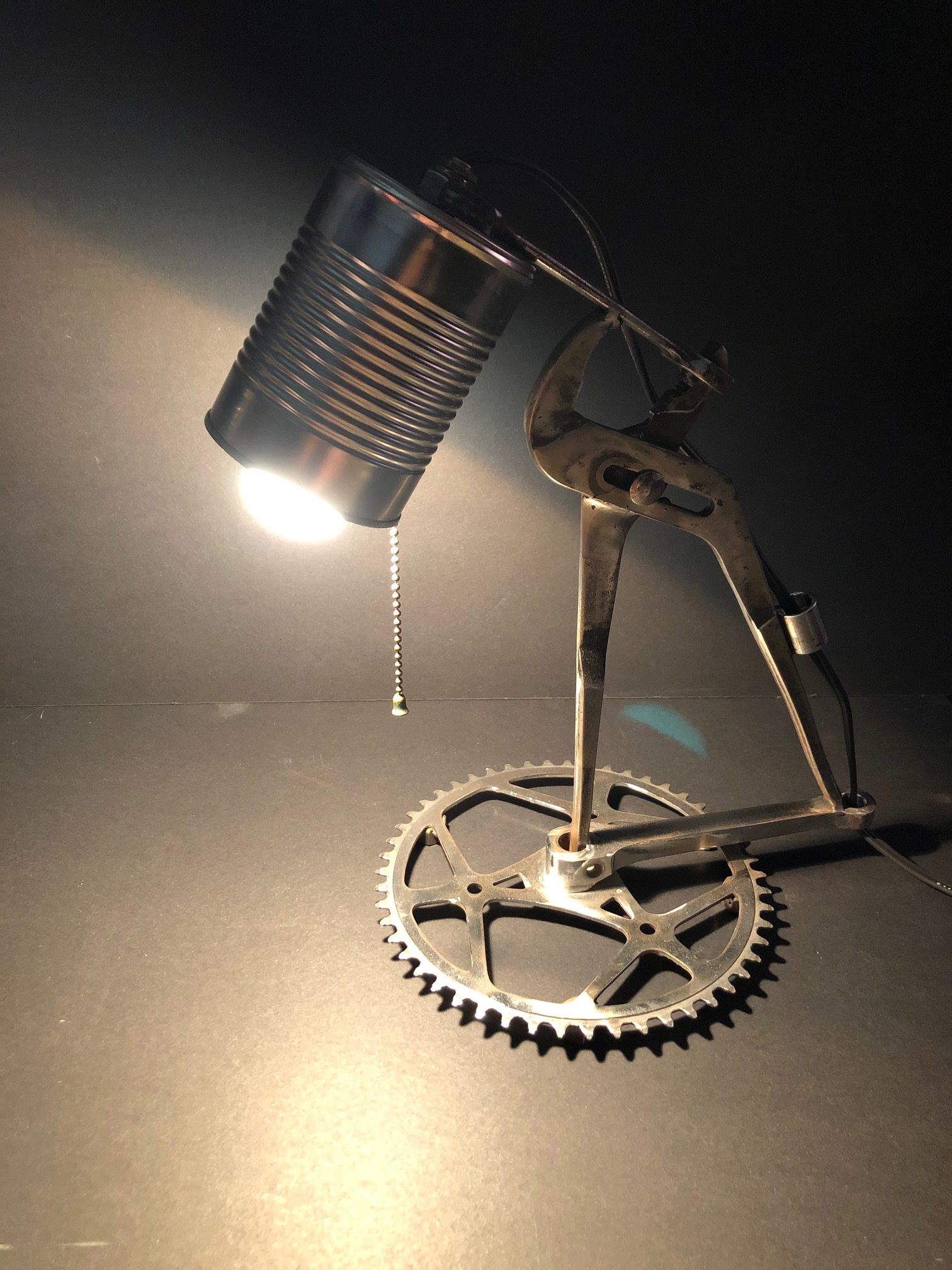 recycled desk lamp